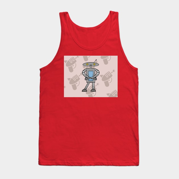 May Crossed Robot Tank Top by Soundtrack Alley